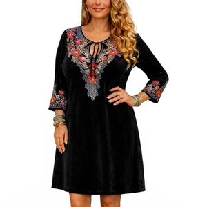 Johnny Was heavily embroidered Tanyah tunic/dress  NWT